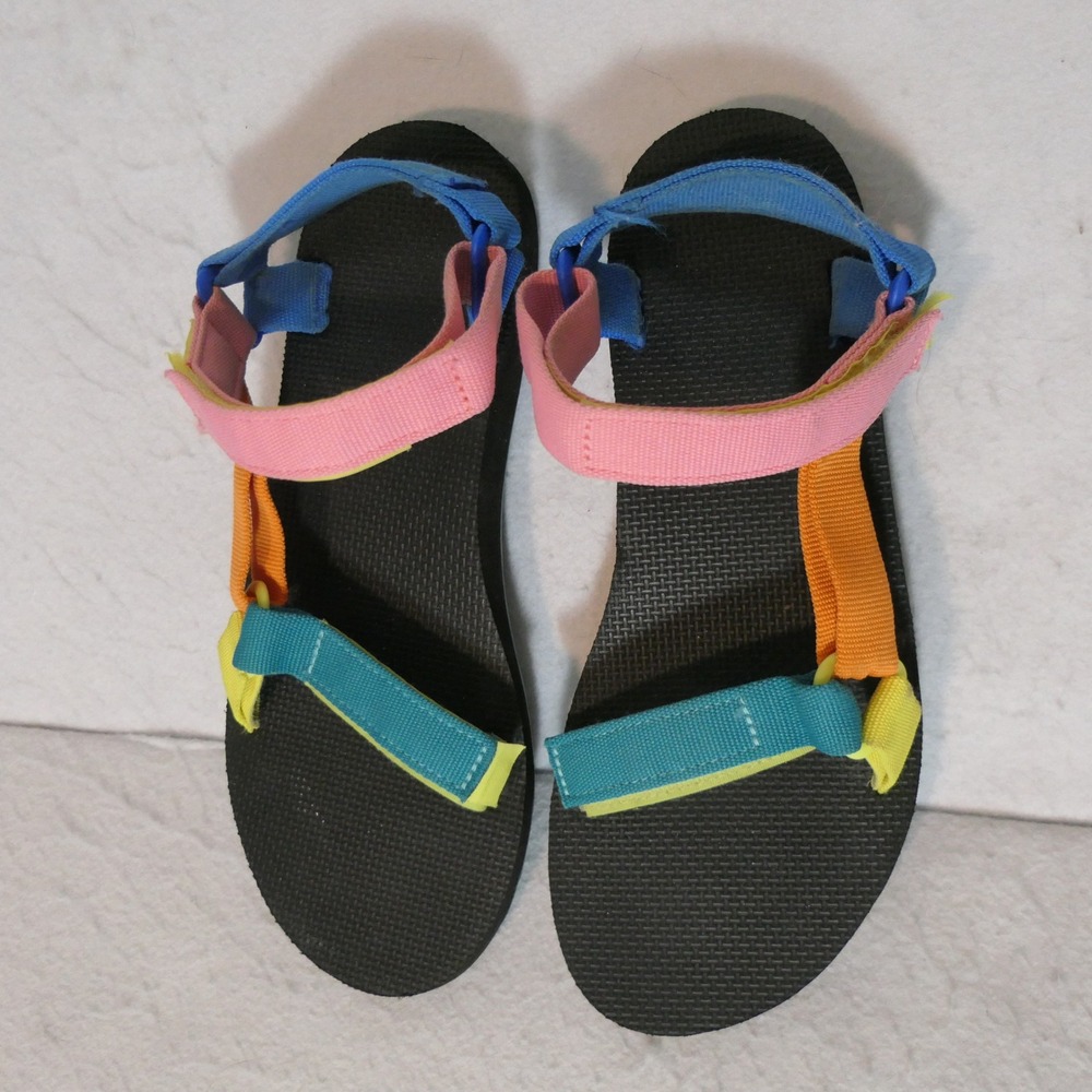 Teva Womens Sandals 10 Multi Color Original Universal Colorblock Outdoor Hiking,